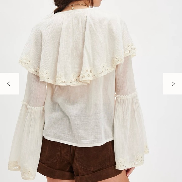 Free People Riley Battenburg Blouse - Picture 2 of 3